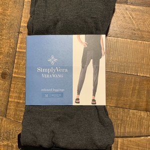 Simply Vera Vera Wang Relaxed Fit Leggings GREY **WOMENS MEDIUM NWT**